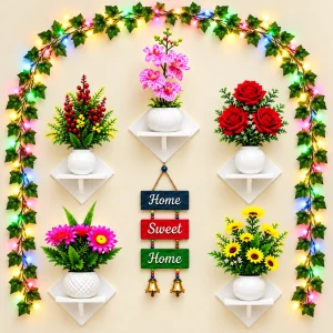 প্রিমিয়াম ফ্লাওয়ার হোম ডেকোর কম্বো